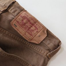 画像8: LEVI'S 501 OVER DYED DENIM PANTS "made in USA" 【Brown  W30 程度】 (8)
