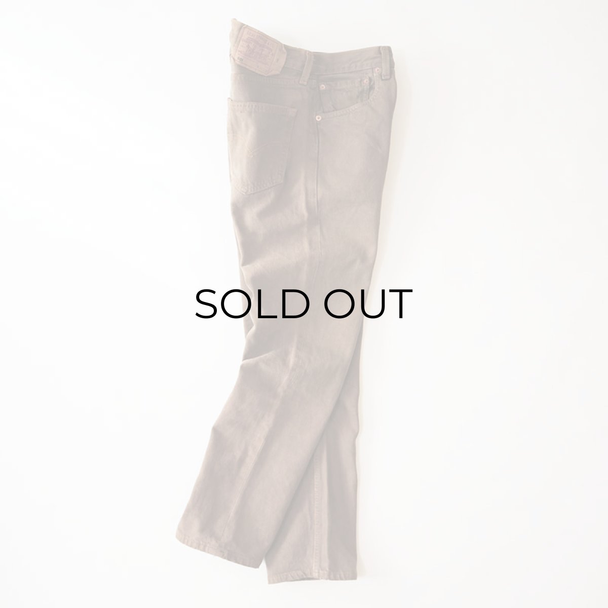 画像3: LEVI'S 501 OVER DYED DENIM PANTS "made in USA" 【Brown  W30 程度】 (3)