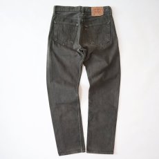 画像4: LEVI'S 501 OVER DYED DENIM PANTS "made in USA" 【Olive Charcoal  W31 程度】 (4)