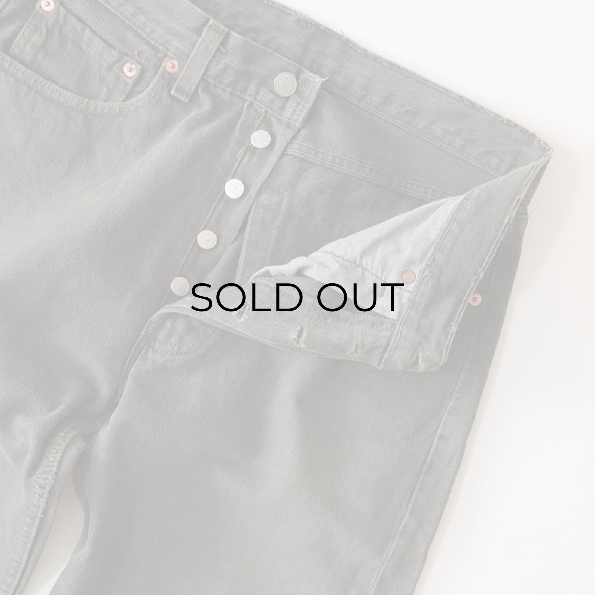 画像5: LEVI'S 501 OVER DYED DENIM PANTS "made in USA" 【Olive Charcoal  W31 程度】 (5)