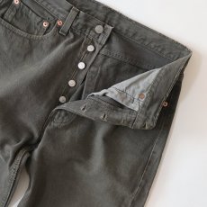 画像5: LEVI'S 501 OVER DYED DENIM PANTS "made in USA" 【Olive Charcoal  W31 程度】 (5)