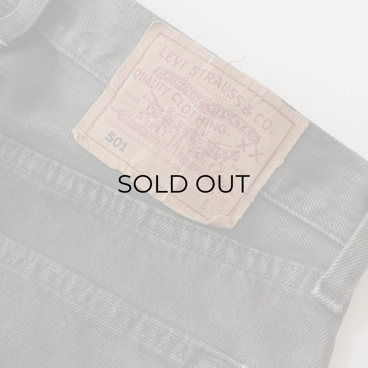 画像8: LEVI'S 501 OVER DYED DENIM PANTS "made in USA" 【Olive Charcoal  W31 程度】 (8)