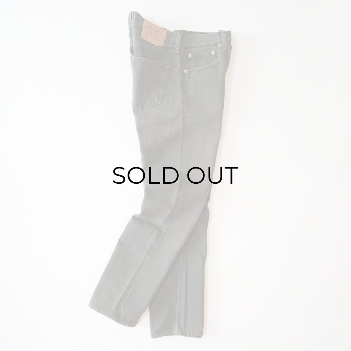 画像3: LEVI'S 501 OVER DYED DENIM PANTS "made in USA" 【Olive Charcoal  W31 程度】 (3)