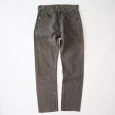 画像2: LEVI'S 501 OVER DYED DENIM PANTS "made in USA" 【Charcoal  W31 程度】 (2)