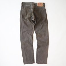 画像4: LEVI'S 501 OVER DYED DENIM PANTS "made in USA" 【Charcoal  W31 程度】 (4)