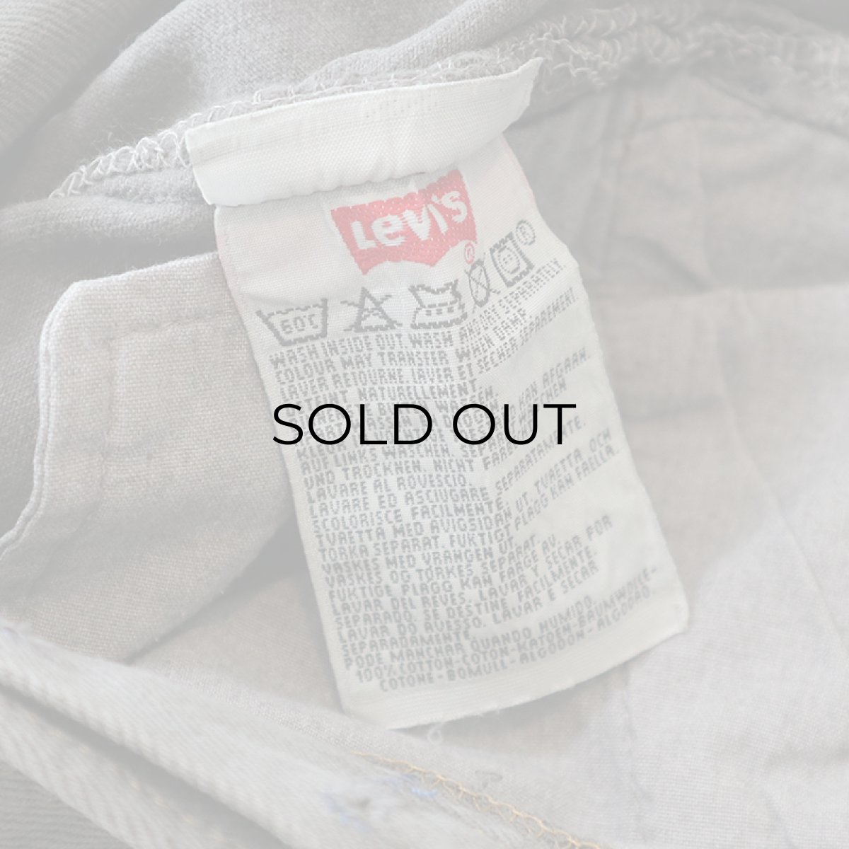 画像8: LEVI'S 501 OVER DYED DENIM PANTS "made in USA" 【Charcoal  W31 程度】 (8)