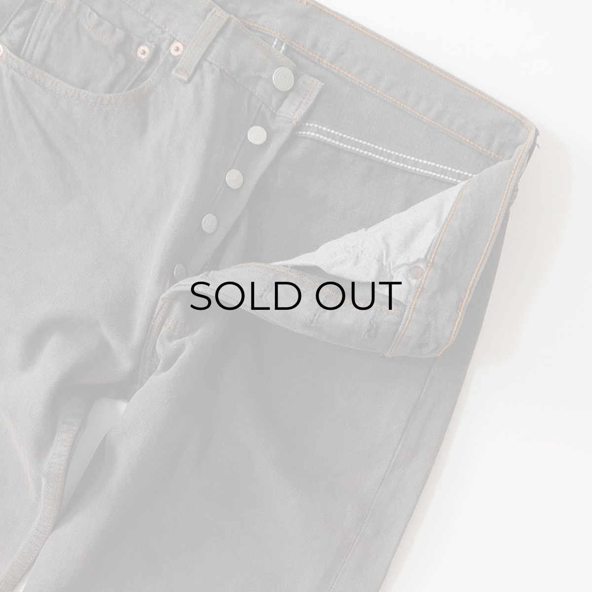 画像5: LEVI'S 501 OVER DYED DENIM PANTS "made in USA" 【Charcoal  W31 程度】 (5)