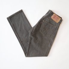 画像1: LEVI'S 501 OVER DYED DENIM PANTS "made in USA" 【Charcoal  W31 程度】 (1)