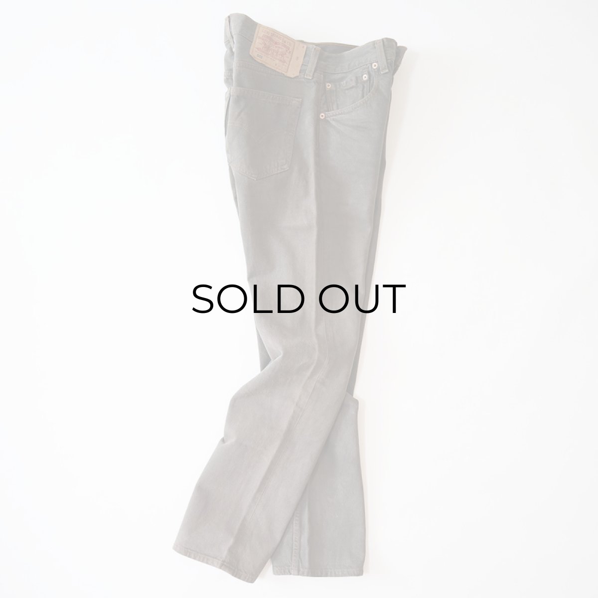 画像3: LEVI'S 501 OVER DYED DENIM PANTS "made in USA" 【Charcoal  W31 程度】 (3)