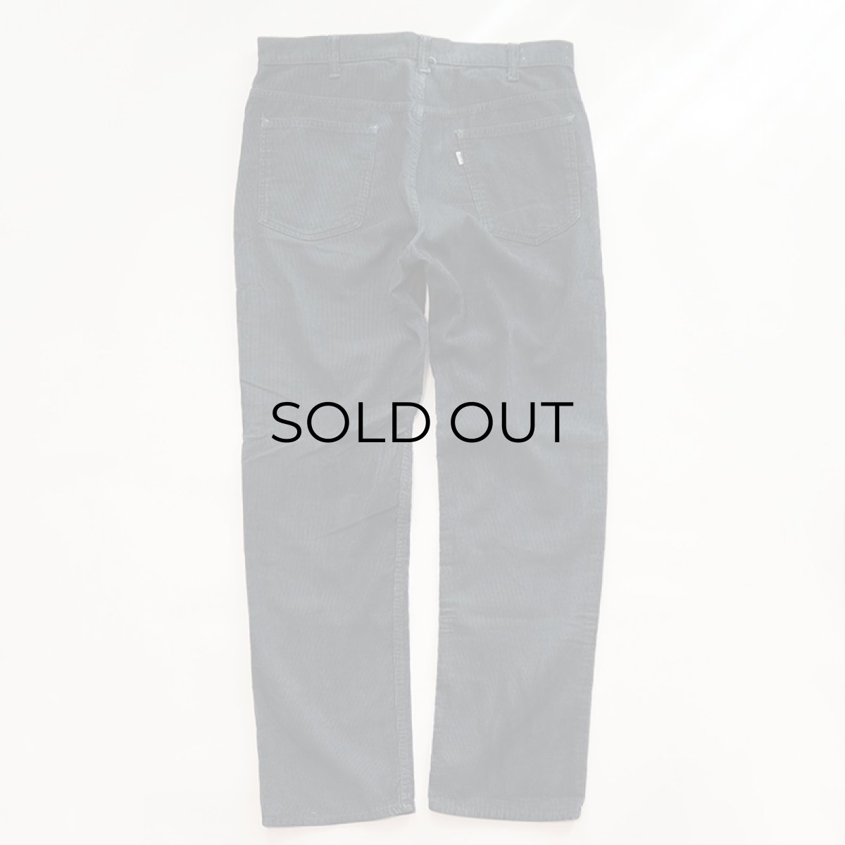 画像3: OLD LEVI'S 519 CORDUROY PANTS "OVER DYE" 【BLACK OVER DYE  W36 程度】 (3)