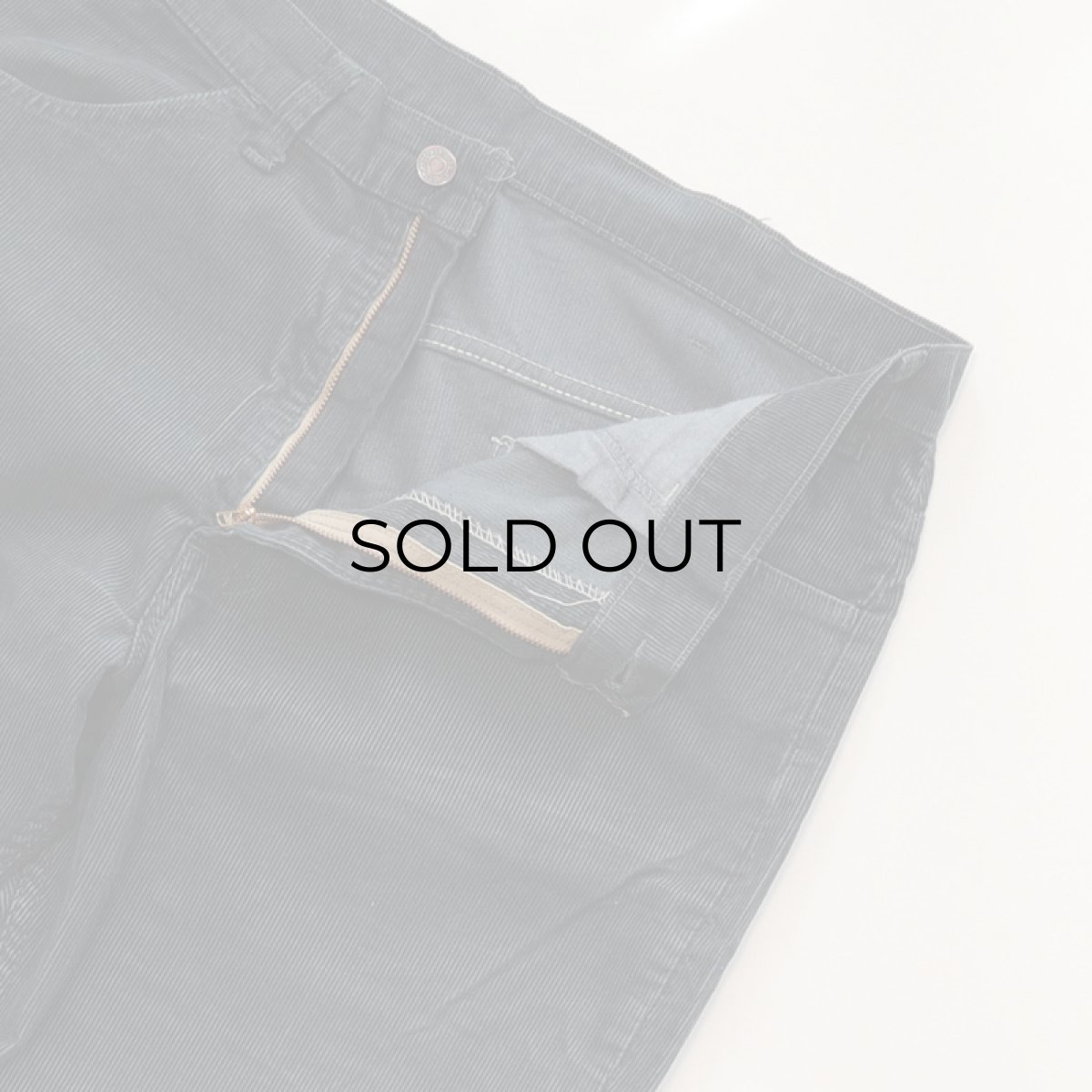 画像4: OLD LEVI'S 519 CORDUROY PANTS "OVER DYE" 【BLACK OVER DYE  W36 程度】 (4)