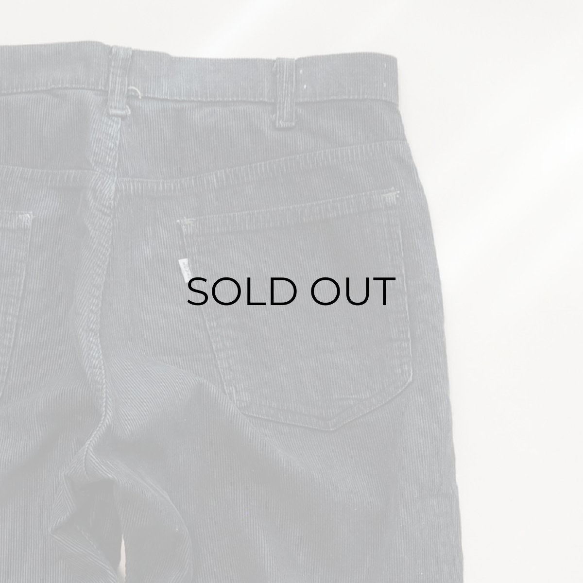 画像6: OLD LEVI'S 519 CORDUROY PANTS "OVER DYE" 【BLACK OVER DYE  W36 程度】 (6)
