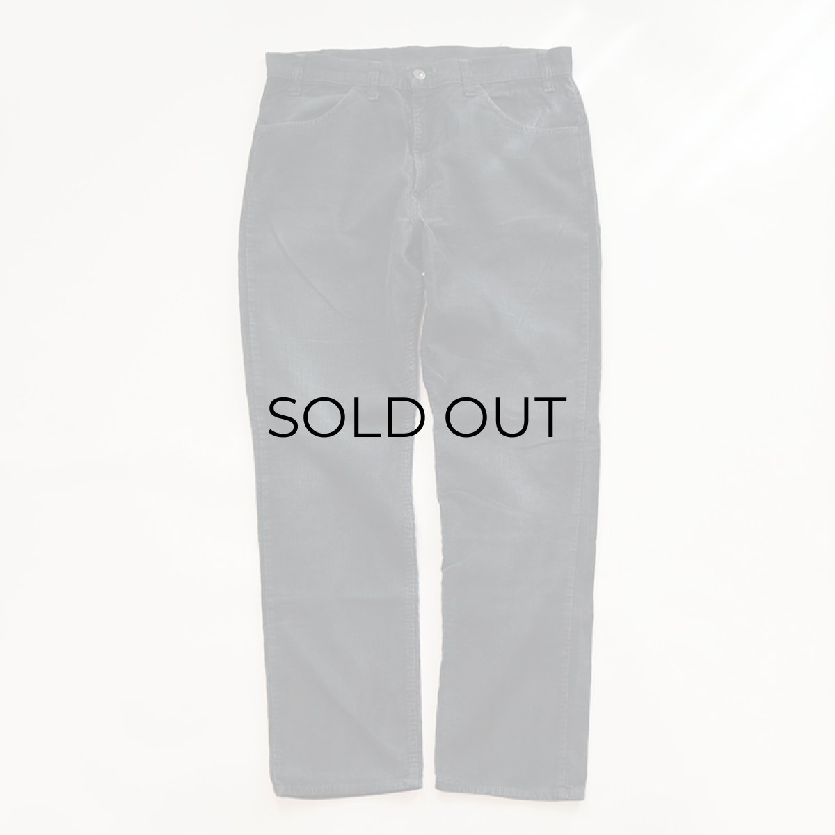 画像2: OLD LEVI'S 519 CORDUROY PANTS "OVER DYE" 【BLACK OVER DYE  W36 程度】 (2)