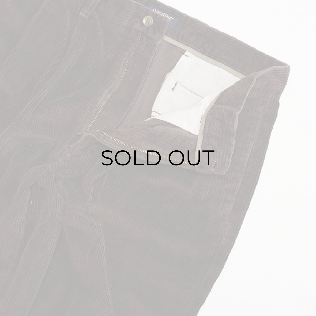 画像3: DOCKERS WIDE WALE CORDUROY TUCK PANTS 【W34 程度】 (3)