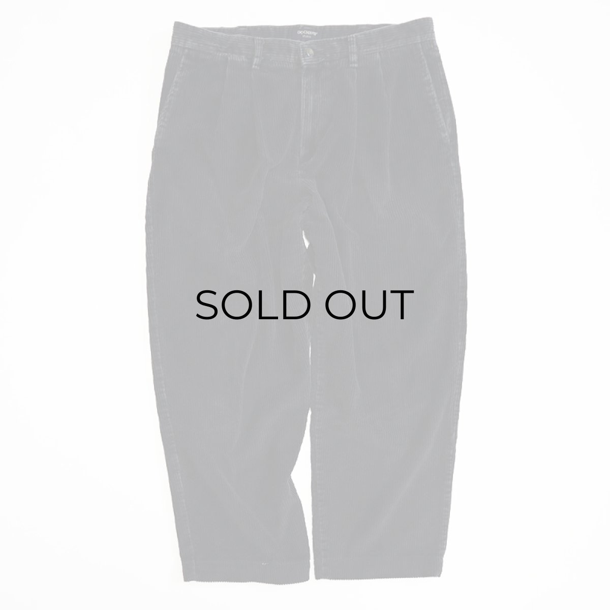 画像1: DOCKERS WIDE WALE CORDUROY TUCK PANTS 【W36 程度】 (1)