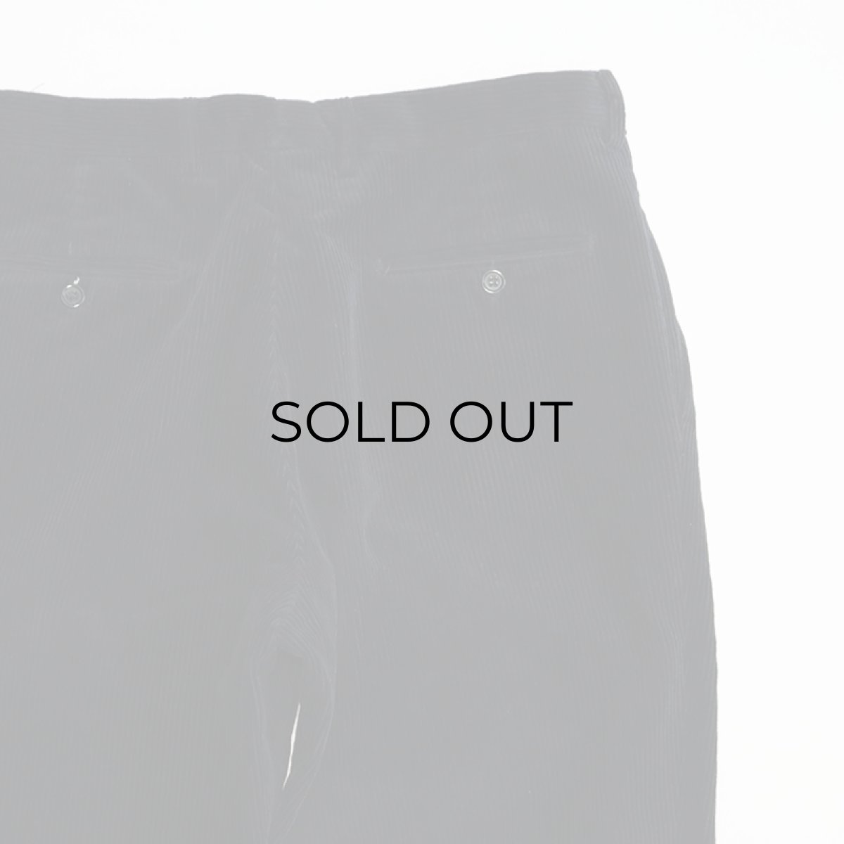 画像5: UNKNOWN BRAND COTTON WIDE WALE CORDUROY TUCK PANTS "MADE IN ITALY" 【W33 程度】 (5)