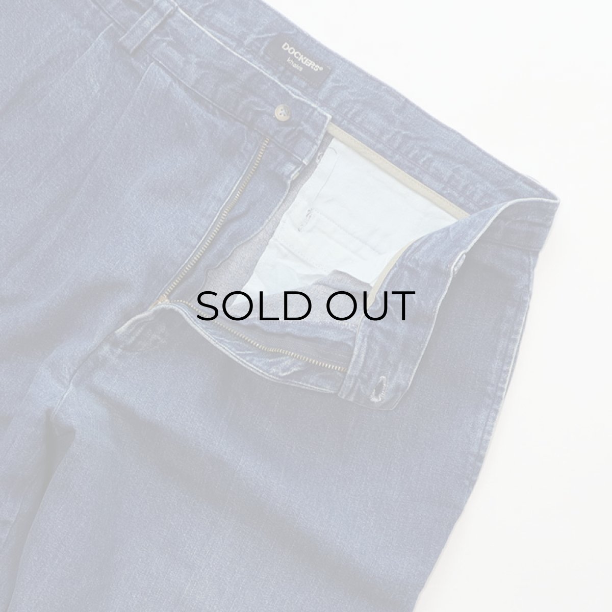 画像5: DOCKERS COTTON DENIM TUCK PANTS (5)