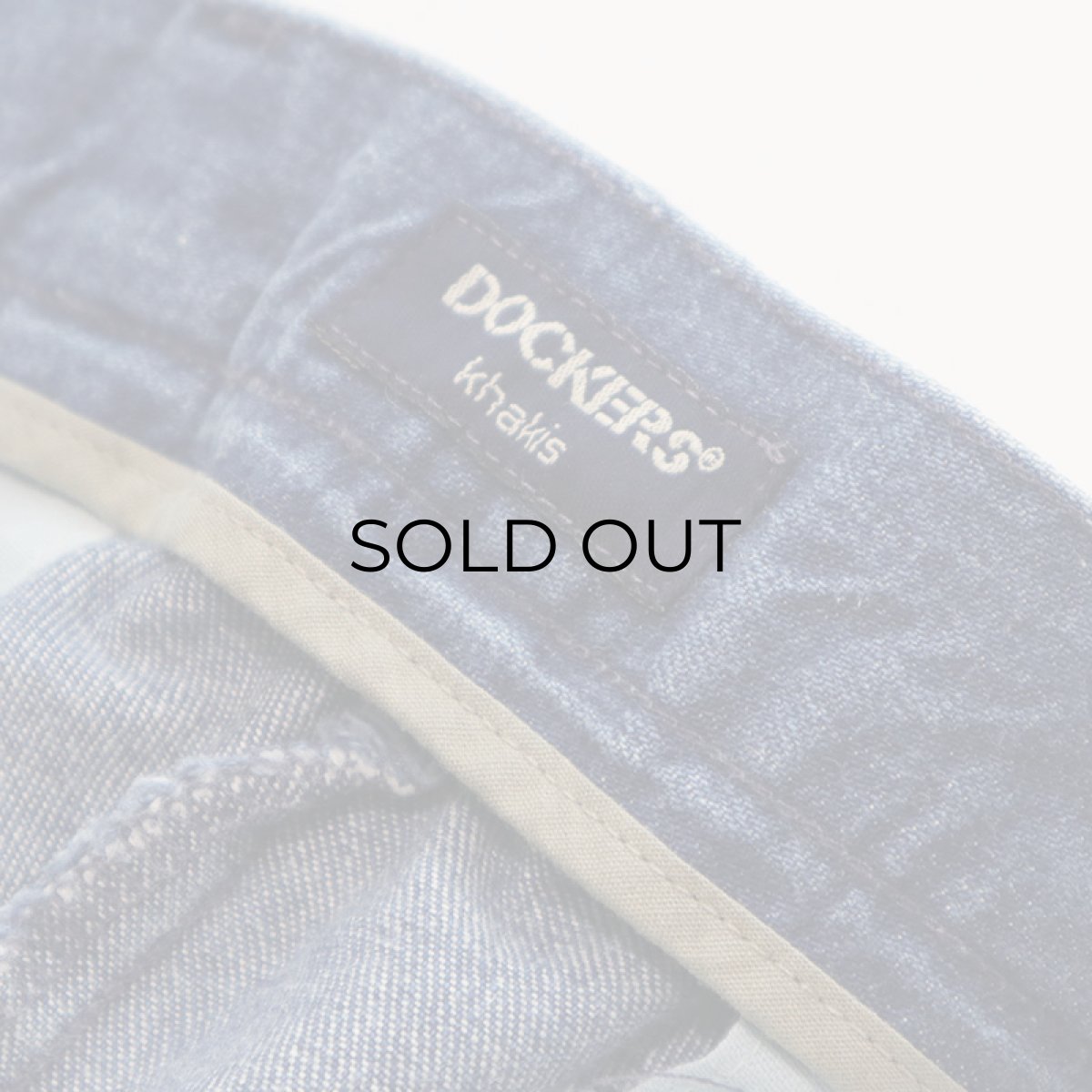 画像9: DOCKERS COTTON DENIM TUCK PANTS (9)