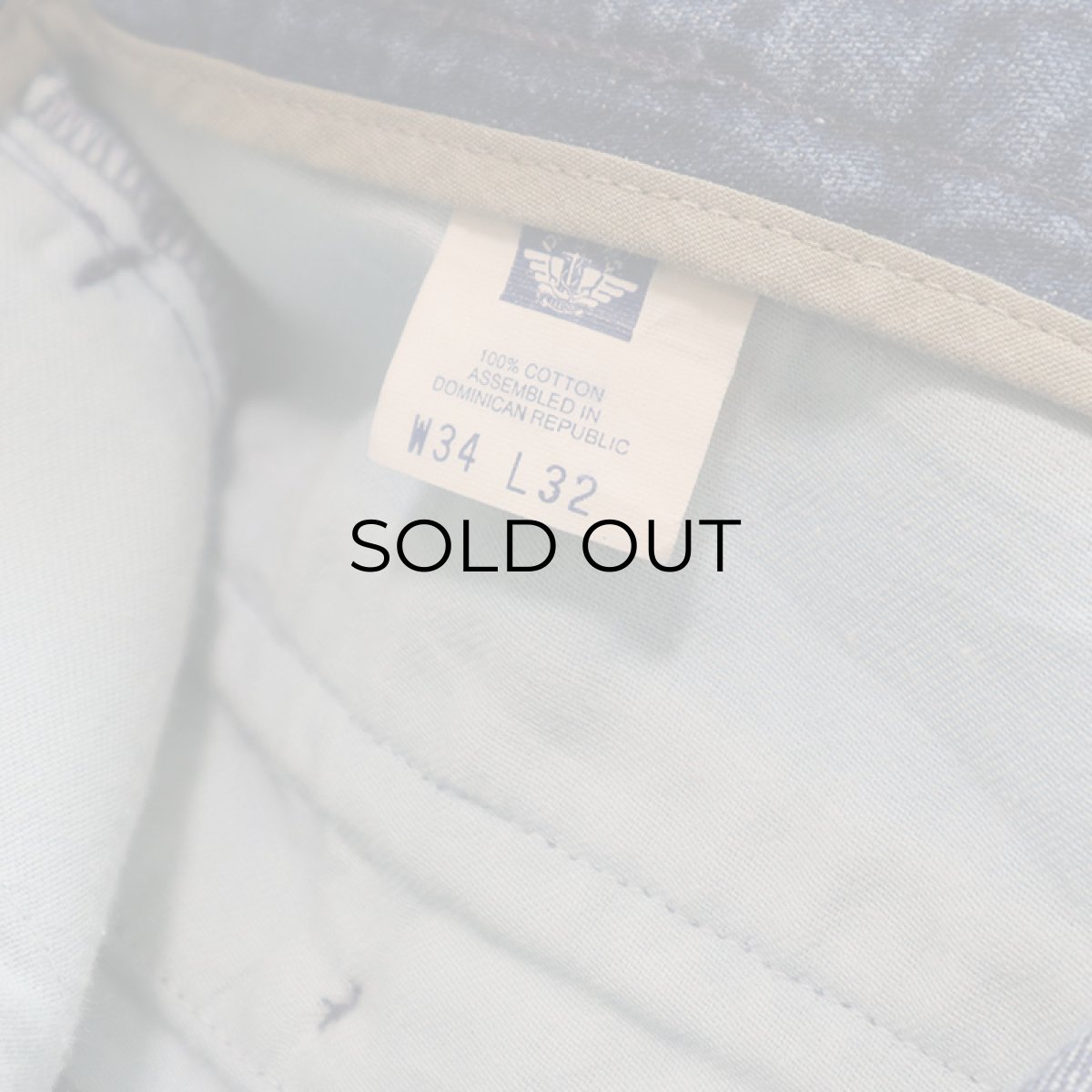 画像10: DOCKERS COTTON DENIM TUCK PANTS (10)