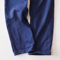 画像4: OLD GERMAN MILITARY COTTON HERRINGBONE TWILL OVERALL (4)