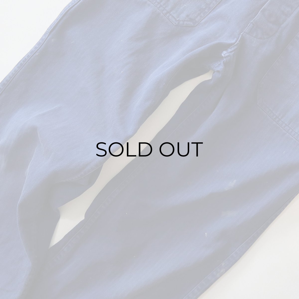 画像6: OLD GERMAN MILITARY COTTON HERRINGBONE TWILL OVERALL (6)