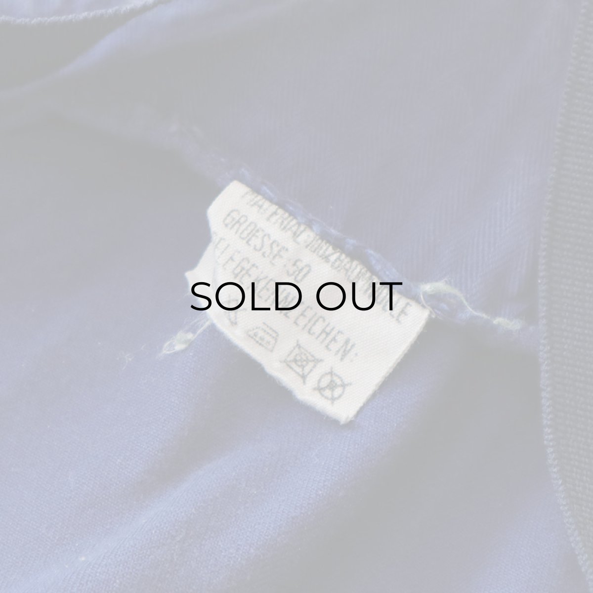 画像9: OLD GERMAN MILITARY COTTON HERRINGBONE TWILL OVERALL (9)