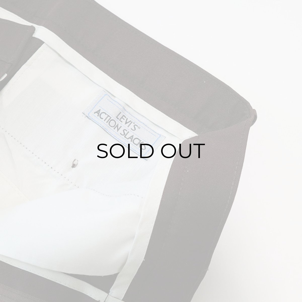 画像8: 〜90's Levi's "ACTION SLACKS" POLYESTER PANTS "MADE IN USA"【BROWN  W36 程度】 (8)