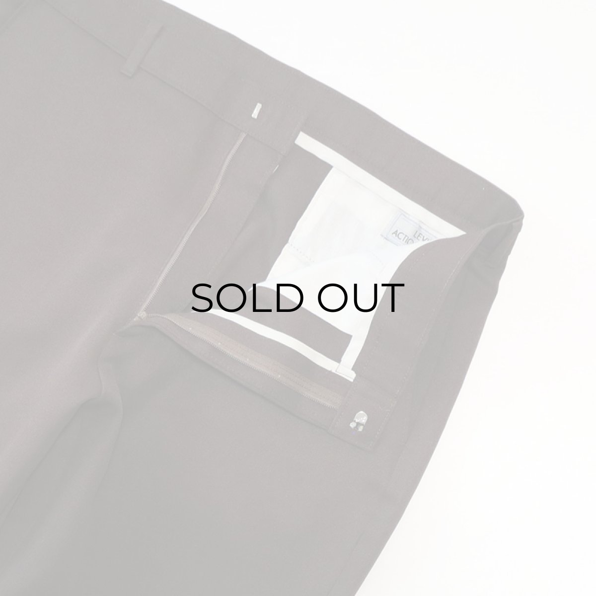 画像5: 〜90's Levi's "ACTION SLACKS" POLYESTER PANTS "MADE IN USA"【BROWN  W36 程度】 (5)