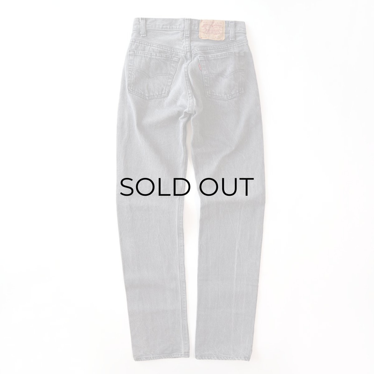 画像4: LEVI'S 501 GRAY DENIM PANTS "INSEAM SINGLE" "made in USA" 【W28程度】 (4)
