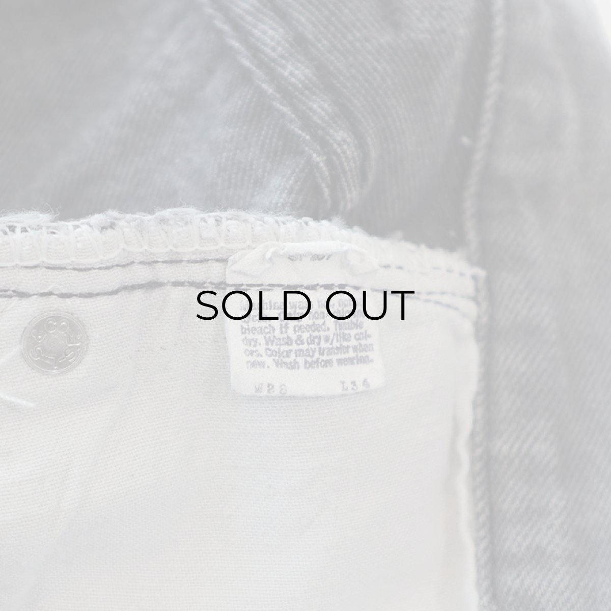 画像10: LEVI'S 501 GRAY DENIM PANTS "INSEAM SINGLE" "made in USA" 【W28程度】 (10)