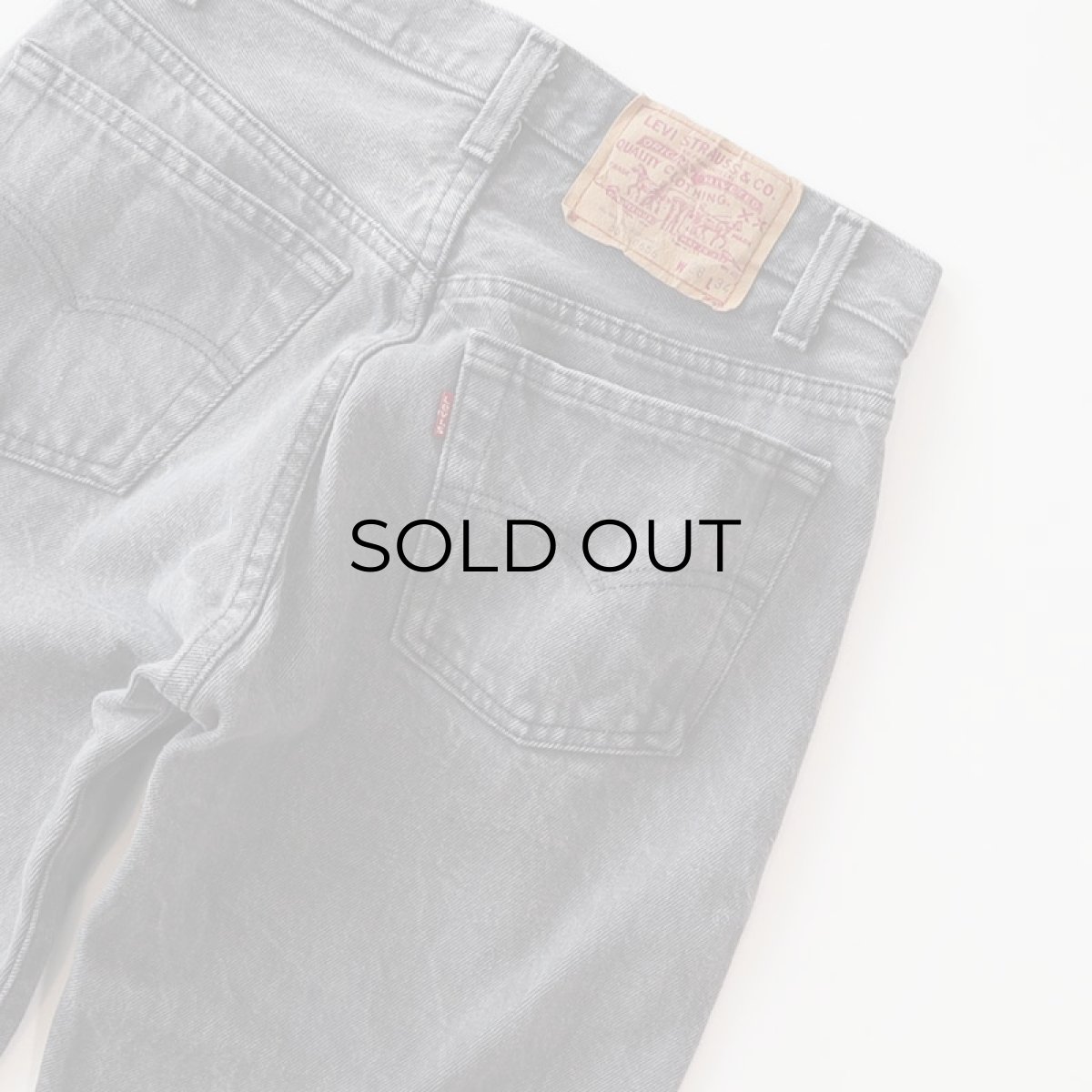 画像7: LEVI'S 501 GRAY DENIM PANTS "INSEAM SINGLE" "made in USA" 【W28程度】 (7)