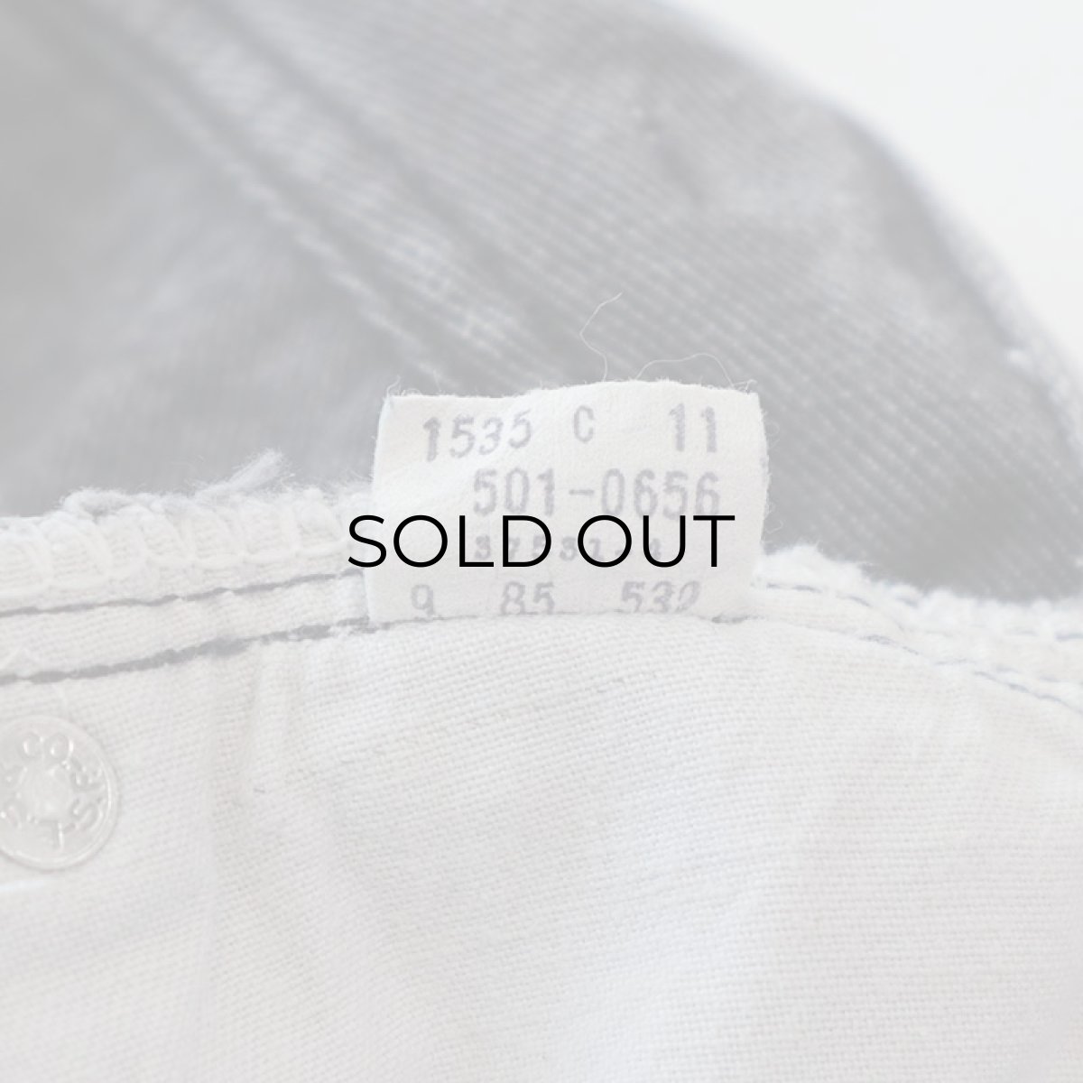 画像11: LEVI'S 501 GRAY DENIM PANTS "INSEAM SINGLE" "made in USA" 【W28程度】 (11)