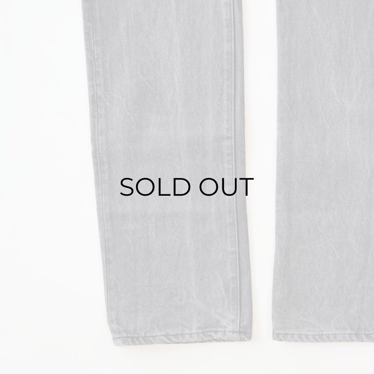 画像6: LEVI'S 501 GRAY DENIM PANTS "INSEAM SINGLE" "made in USA" 【W28程度】 (6)