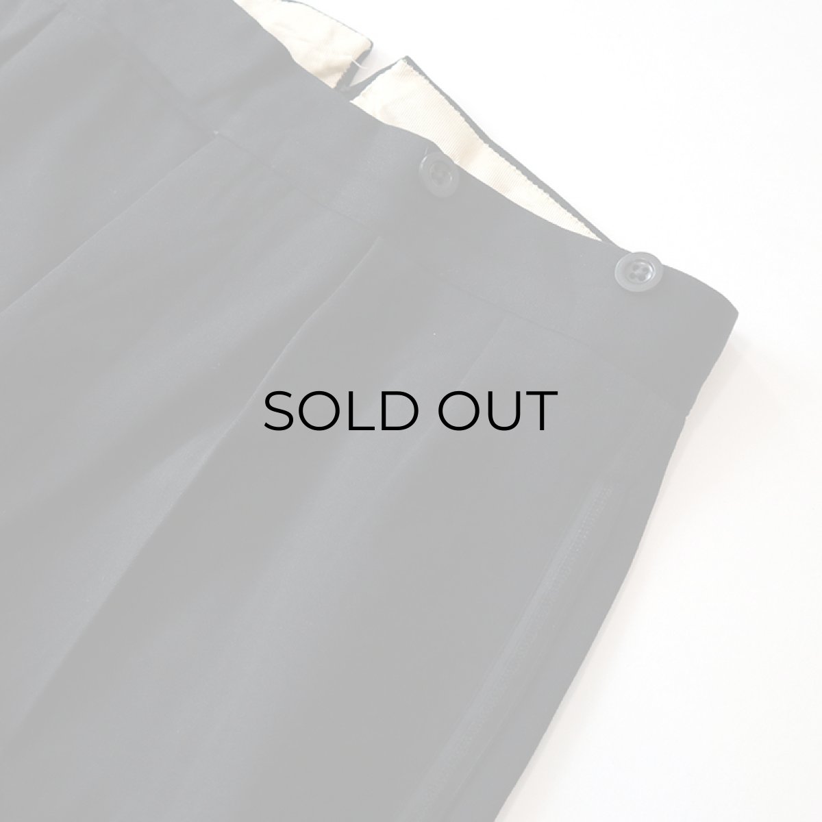 画像4: OLD MITIN WOOL EURO TUCK TUXEDO SLACKS (4)