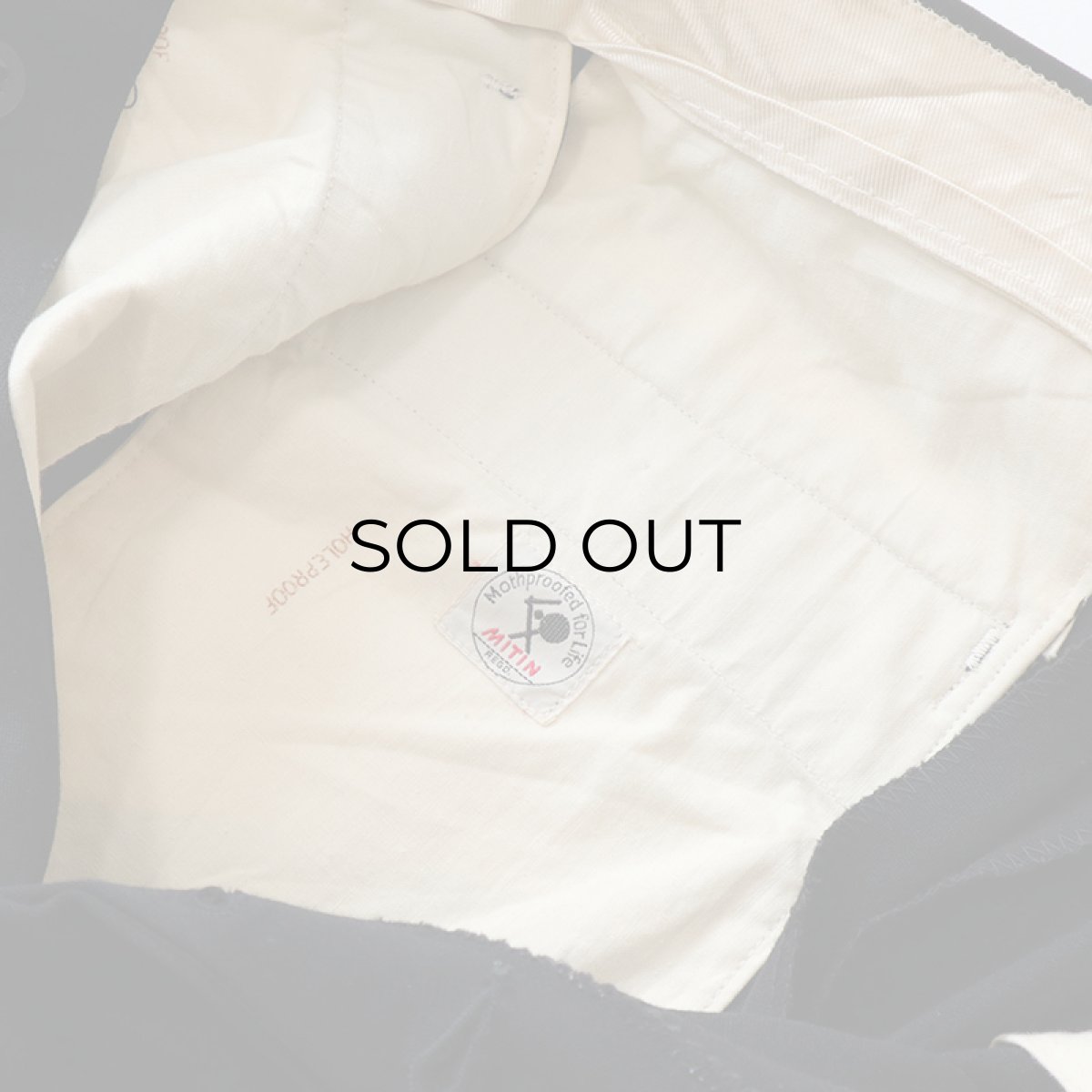 画像6: OLD MITIN WOOL EURO TUCK TUXEDO SLACKS (6)