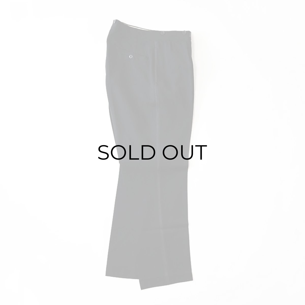画像2: OLD MITIN WOOL EURO TUCK TUXEDO SLACKS (2)