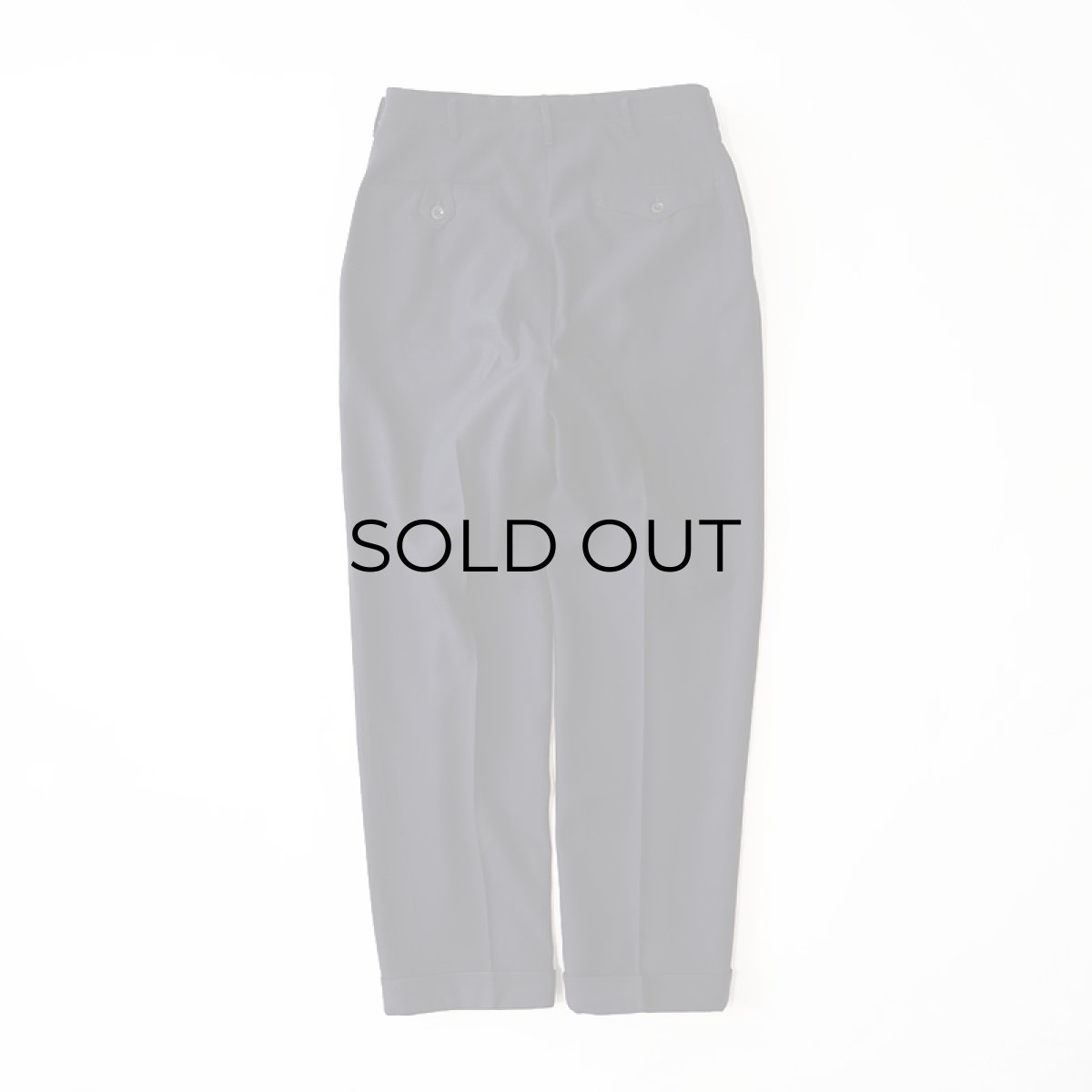 画像3: 〜50's UNKNOWN BRAND WOOL TUCK SLACKS (3)