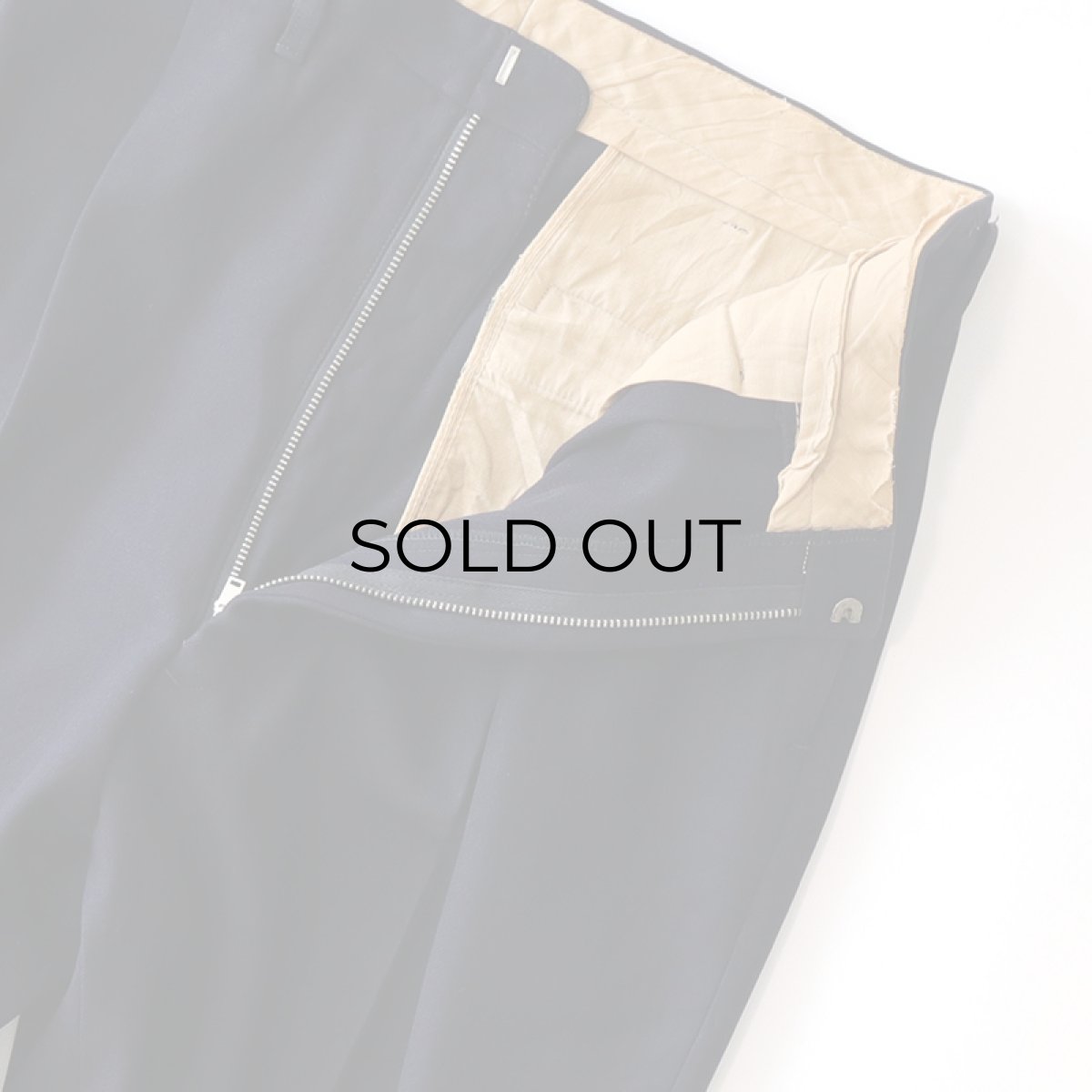 画像4: 〜50's UNKNOWN BRAND WOOL TUCK SLACKS (4)