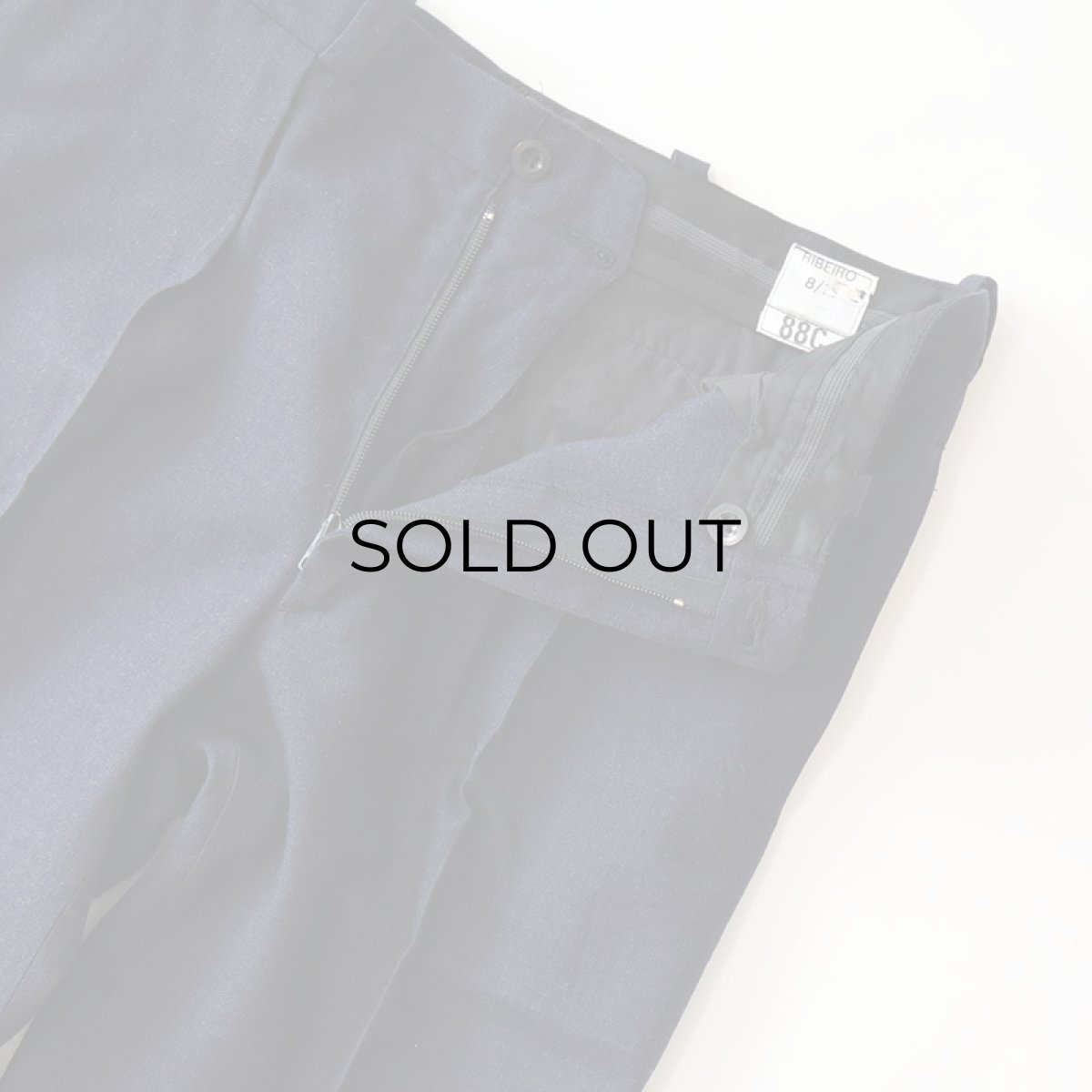 画像4: OLD UNKNOWN BRAND WOOL RAYON EURO TUCK DRESS SLACKS (4)