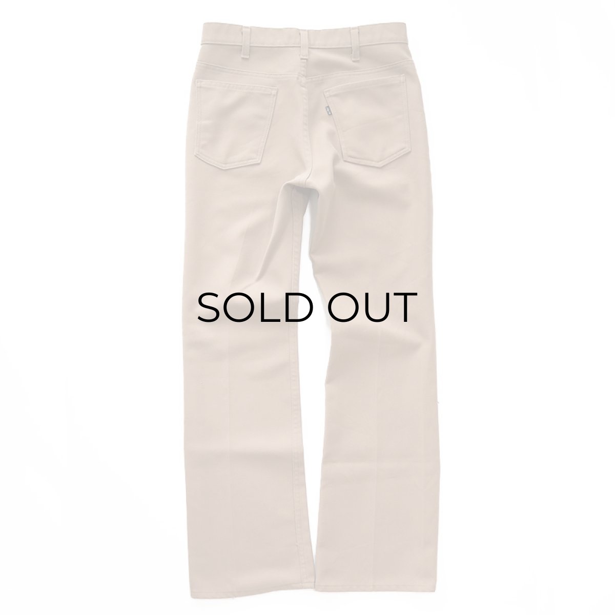 画像3: 80's LEVI'S 517 POLYESTER BOOTS CUT PANTS "made in USA" 【Size : W31 x L32 程度】 (3)