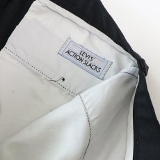 画像10: 〜90's Levi's "ACTION SLACKS" POLYESTER PANTS "MADE IN USA"【BLACK  W32 程度】 (10)