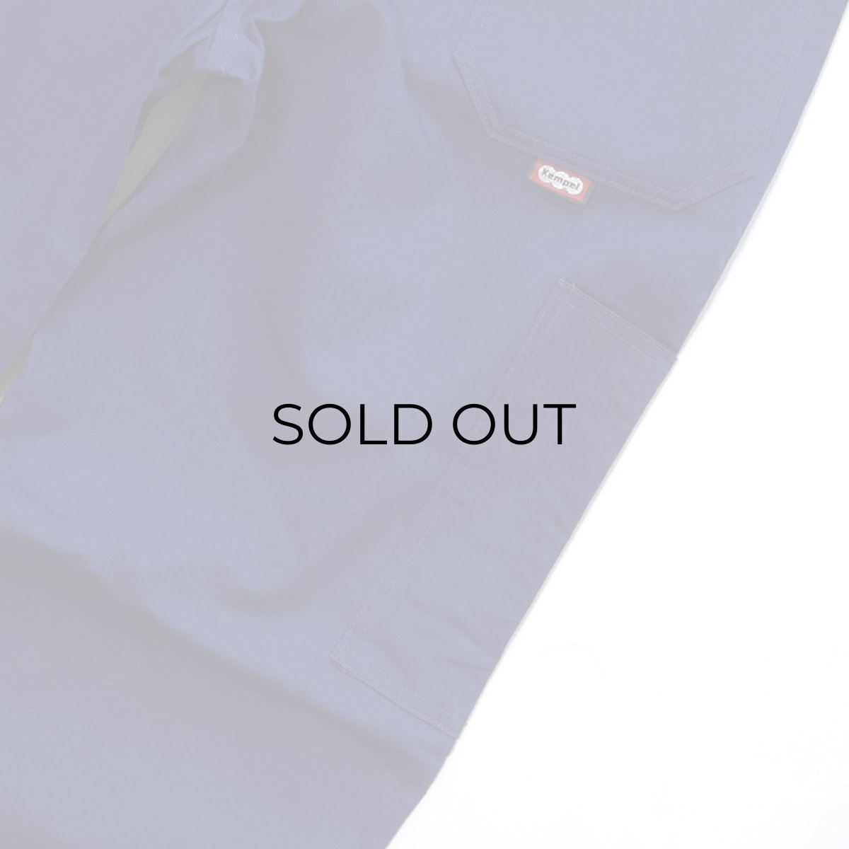 画像9: Kempel COTTON HERRINGBONE TWILL GERMAN WORK PANTS with BELT (9)