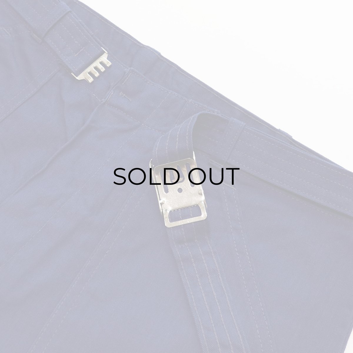 画像7: Kempel COTTON HERRINGBONE TWILL GERMAN WORK PANTS with BELT (7)