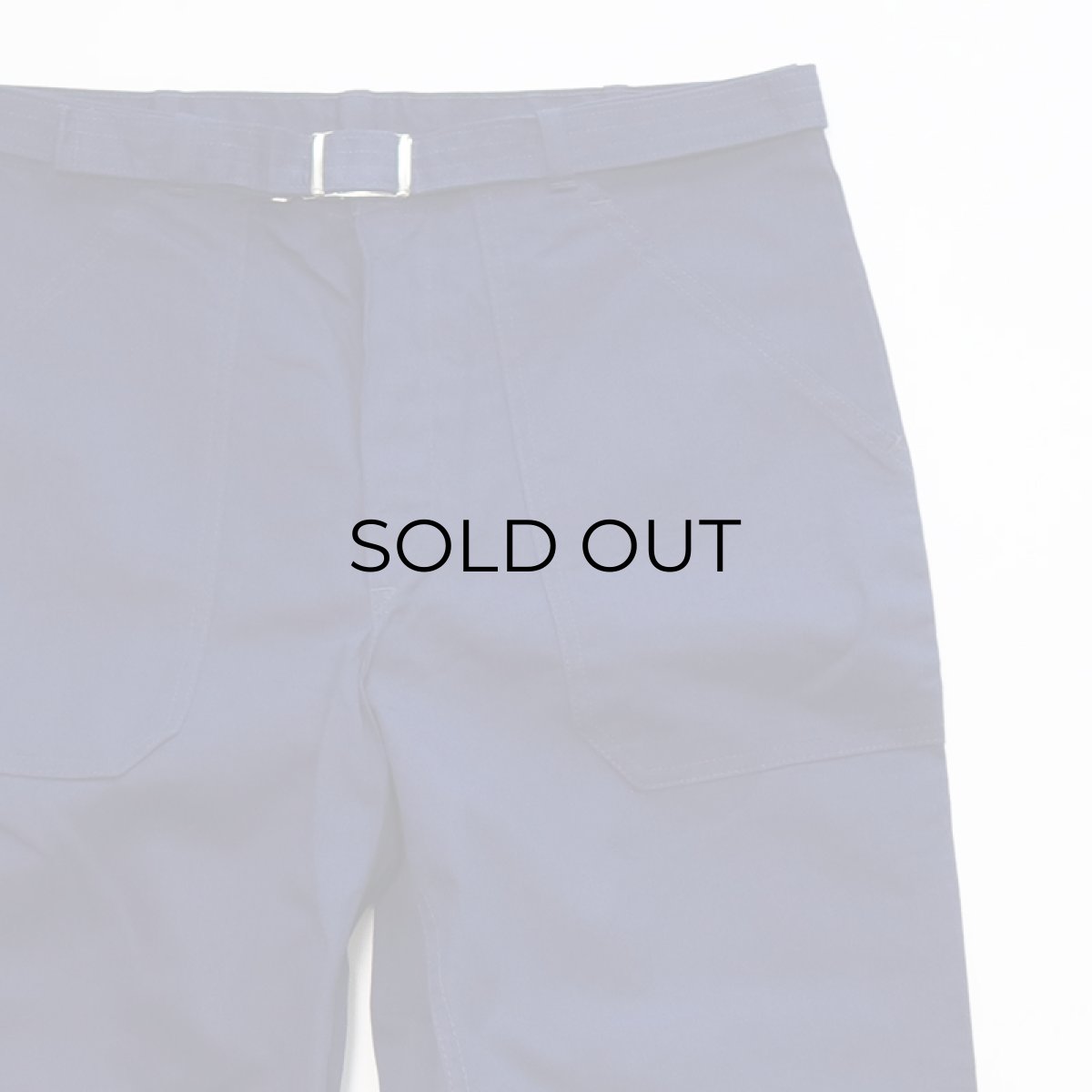 画像5: Kempel COTTON HERRINGBONE TWILL GERMAN WORK PANTS with BELT (5)