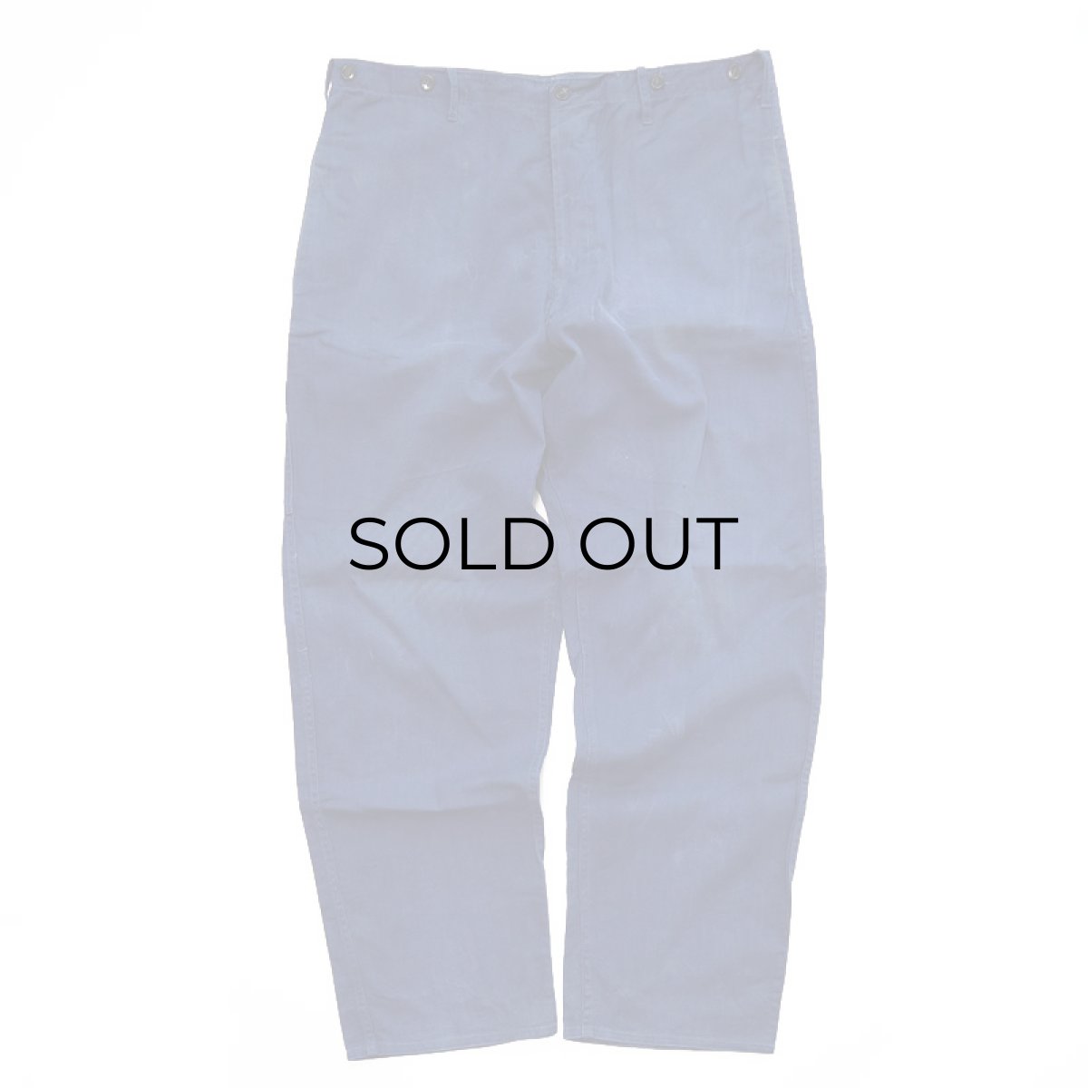 画像2: OLD UNKNOWN BRAND COTTON TWILL GERMAN WORK PANTS (2)