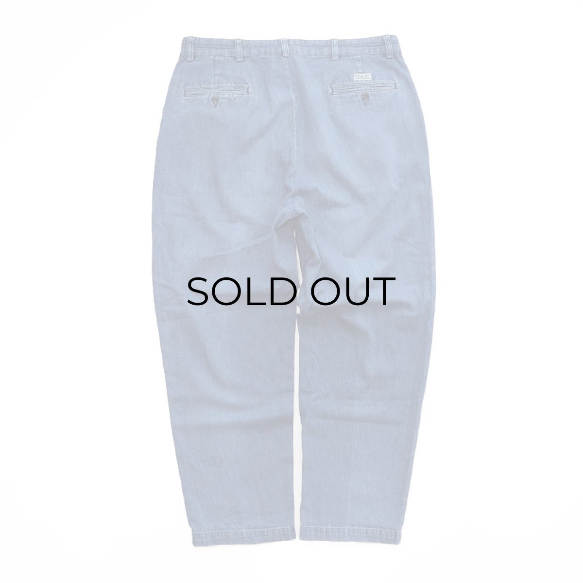画像4: Polo by Ralph Lauren "POLO DENIM" COTTON DENIM TUCK PANTS (4)