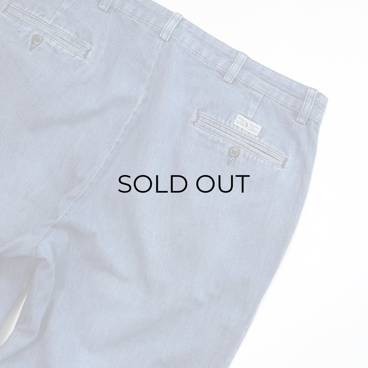 画像9: Polo by Ralph Lauren "POLO DENIM" COTTON DENIM TUCK PANTS (9)