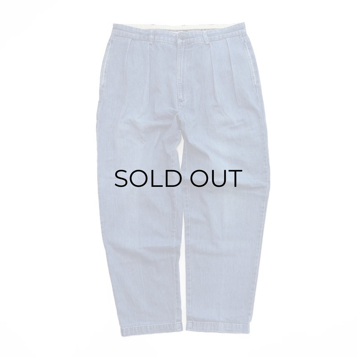 画像2: Polo by Ralph Lauren "POLO DENIM" COTTON DENIM TUCK PANTS (2)