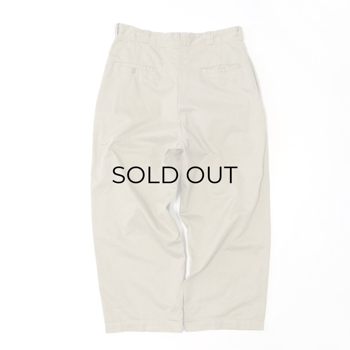画像3: 60's US MILITARY COTTON KHAKI TROUSERS 【W32 x L25.5 程度】 (3)