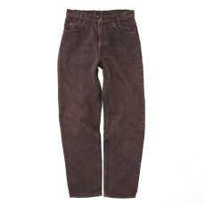 画像2: LEVI'S 550 BROWN DENIM PANTS "made in USA" 【W30 程度】 (2)